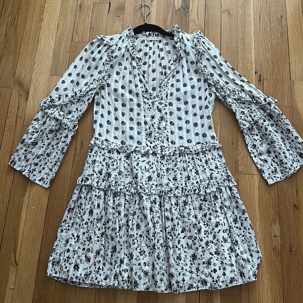 Ulla Johnson floral long sleeve dress